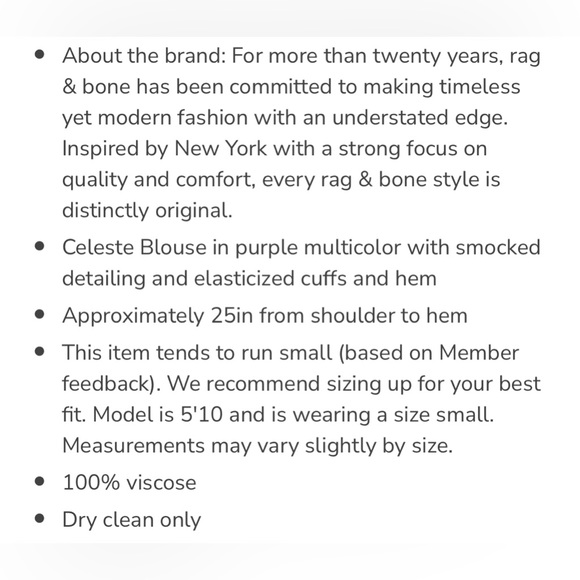 rag & bone | XS Celeste multi-colored floral blouse - Picture 9 of 9